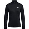 Under Armour Donna Tech 1/2 Zip- Solid, Maglia Donna Manica Lunga, Felpa donna con Zip, Comoda Maglia Palestra