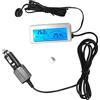 Tbest Termometro per Auto Esterno Termometro per Auto Interno Esterno Digital 12V Sports Fan Termometri Esterni