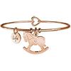 MABINA s.r.l. Kidult Bracciale Cavallo A Dondolo | maternità in Acciaio Rose Gold