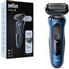 Braun Rasoio Braun Series 6 61-B1000s Elettrico Uomo Wet&Dry; A Lamina Senza Fili Blu