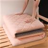 YOUGANG Materasso futon giapponese aggiornato, tappetino tatami, letto singolo/doppio/queen/king size, materasso pieghevole da pavimento, portatile da viaggio e campeggio (rosa, 180 x 200 cm)