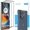 GEEMEE Pellicola Vetro Temperato per Motorola Moto Edge 50 Fusion, 2+2 Pezzi Pellicola Protettiva + Pellicola Fotocamera, 9H Anti Graffi Anti-Impronte Protettiva Protezione Schermo Screen Protector
