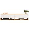 LBSIGN Mobile Tv Sospeso 140x32x30 Effetto Legno Rovere E Bianco Evolution
