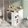 LBSIGN Mobile Coprilavatrice Con Cassetto 94x60x88H Rovere E Bianco Siena