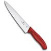 Victorinox Swiss Classic, Coltello professionale per affettare, Lama extra-affilata, Bordo dritto, 19 cm, Manico in plastica, Acciaio inossidabile, Rosso