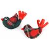 Antica Farmacia Orlandi LEO PET XMAS GATTO GIOCO PELUCHE UCCELLINI IN TARTAN 13 CM