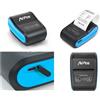 GielleService STAMPANTE TERMICA PORTATILE AVPOS MP580R 58MM Velocità 90 mm/s BT e USB-C Nero AVP-MP580R