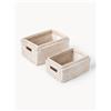 Westwing Collection Set di 2 cesti con coperchio Lurdes