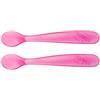Chicco Cucchiaio Silicone 6m+ Rosa 2 Pezzi