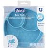 Chicco Piatto Silicone Ventosa Blu