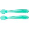 Chicco Cucchiaio Silicone 6m+ Azzurro 2 Pezzi