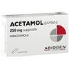 ABIOGEN Acetamol 250 mg Bambini Paracetamolo 10 Supposte