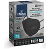Musk Mascherina Ffp2 Musk021 Black 10 Pezzi