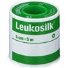 LEUKOSILK Cerotto in Rocchetto Leukosilk 5X500 cm