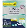 LINES Pannolone Mutandina Lines Specialist Derma Protection M 12 Pezzi