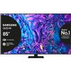 Samsung Q70D TV QLED 4K 85'' QE85Q70DATXZT Smart TV Wi-Fi Black 2024, Quantum Processor 4K, 4K AI Upscaling, AirSlim Design, OTS Lite