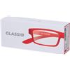 Bestmad Srl Occhiali da Lettura Glassio Cupertino Colore Rosso Gradazione +2,5 1 pz
