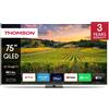 Thomson Smart TV 75" 4K Ultra HD QLED Google TV Classe F Grigio 75QG5C14 THOMSON