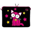 Digittrade Kitty to Go LS142-15 Notebook Sleeve Laptop neopren case custodia portatile borsa involucro protettivo 39,6cm (15,4 - 15,6 pollice) nero