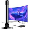 SZKALAK Antenna TV Interna Digitale - Ricezione HD/4K 360° Fino a 250 km, Compatibile con Smart TV e DVB-T/DVB-T2, Facile da Installare, Televisione Gratuita Senza Abbonamento