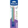 Keyroad KR971852 Gomma Triangolare Termoplastica, 2 Pezzi Colori Misti, Ideale Per Scuola E Ufficio. Cancella Matite E Colori.