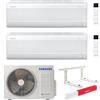 Samsung Climatizzatore Samsung Windfree Avant S2 Wi-fi Dual split inverter 7000+7000 btu gas R32 (U.E. AJ050TXJ2KG/EU) + OMAGGIO