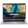 Acer Notebook Acer Chromebook CB314-2H-K46K MediaTek MT8183 35,6 cm (14") Full HD 4 GB DDR4-SDRAM 64 eMMC Wi-Fi 5 (802.11ac) ChromeOS Italiano Argento