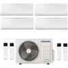 Samsung CONDIZIONATORE SAMSUNG INVERTER QUADRI SPLIT CEBU S2 WI-FI 7000+9000+9000+12000 con AJ080TXJ R-32 CLASSE A++ WIFI - NEW 7+9+9+12