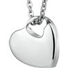 Epinki Collana Cremazione Cuore Acciaio Inox Argento per Ceneri Animali Domestici, Donna, Inverno