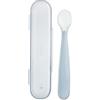 Chicco Cucchiaio Grigio in Silicone con Custodia 6m+