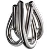 ROSENTHAL STUDIO-LINE VASO TRIU 22 CM, STUDIO LINE ARGENTO