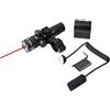 KinZon Mirino laser tattico rosso con pressostato, con montaggio su rotaie Picatinny Weaver da 20 mm e Mlok, cannocchiale da puntamento per caccia e softair