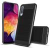 Generico LFstore-IT COVER CARBON LOOK compatibile con SAMSUNG GALAXY A50 / A30s - CUSTODIA SILICONE NERO
