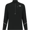 Time To Run T-shirt Termica da Uomo da Corsa a Maniche Lunghe Tasce e Con Zip Sullo Scollo Thermo Pull On Jet Extra Grande