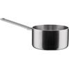 Alessi Convivio DC105/16 - Casseruola a Manico Lungo in Trilamina di Design, Adatta a Induzione, in Acciaio Inossidabile e PVD con Fondo in Acciaio Magnetico, 16 cm, Satinata