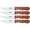 Tramontina Set Coltelli in Acciaio Inox e Legno per Carne/BBQ Dynamic 4 pezzi