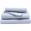 Completo lenzuola francese azzurro in cotone