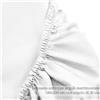 Lenzuolo matrimoniale bianco sotto con angoli satin