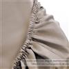 Lenzuolo matrimoniale tortora sotto con angoli satin