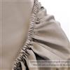 Lenzuolo singolo tortora sotto con angoli satin