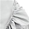 Lenzuolo singolo grigio sotto con angoli satin