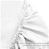 Lenzuolo 1 piazza e mezza bianco sotto con angoli satin