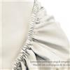 Lenzuolo singolo crema sotto con angoli satin