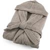 Accappatoio spugna jacquard amelie - Tortora