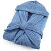 Accappatoio spugna jacquard amelie - Azzurro