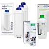 Wessper Kit di manutenzione MultiClean - Decalcificante & 3 filtri Aquaflow compatibili con macchine da caffè DeLonghi SER3017 / DLSC002 - Pulizia efficace & miglioramento del gusto