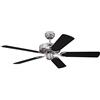 Westinghouse 78370 Ventilatore da Soffitto per Interni Cyclone da 132 cm in Nichel Spazzolato
