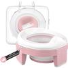 HuBorns - Vasino Portatile per Bambini da Viaggio, 10 Sacchetti Inclusi, Vasino da Viaggio per Bambini Comodo e Sicuro, WC Portatile bambini Facile da Trasportare e da Usare come Riduttore WC Bambini