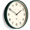 Newgate® Number Three Echo Orologio a parete | Orologio a tondo moderno | 37cm | Verde Eden | Numeri facili da leggere | Ideale per cucina, soggiorno o ufficio