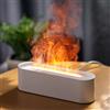 Gzvxuny Diffusore di Oli Essenziali con Effetto Fiamma, Diffusore Ambiente, Umidificatore Ambiente Silenzioso con 7 Luci LED a Colori, Diffusori Olio Essenziale, Aromaterapia Diffusore, Spegnimento Automatico